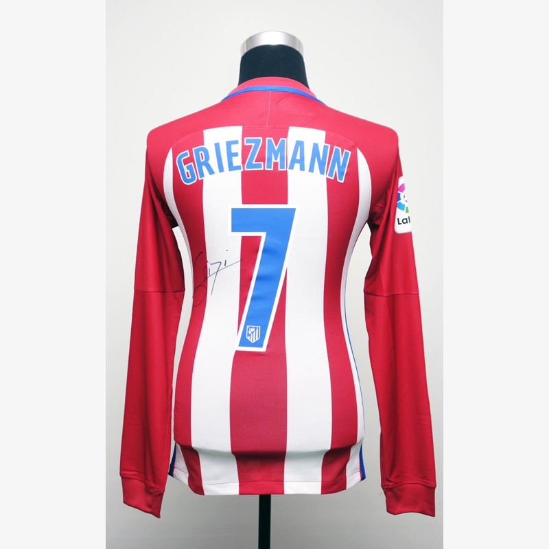 グリーズマン直筆サイン入り選手支給アトレティコ16/17ホーム