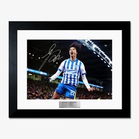 三笘薫 直筆サイン入りブライトン23/24フォト特製フレーム (セレブ