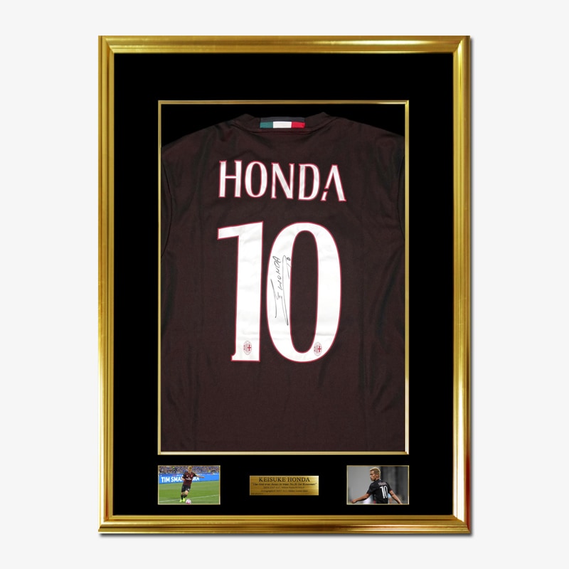 本田圭佑 直筆サイン入りACミラン16/17ホームユニフォーム 特製