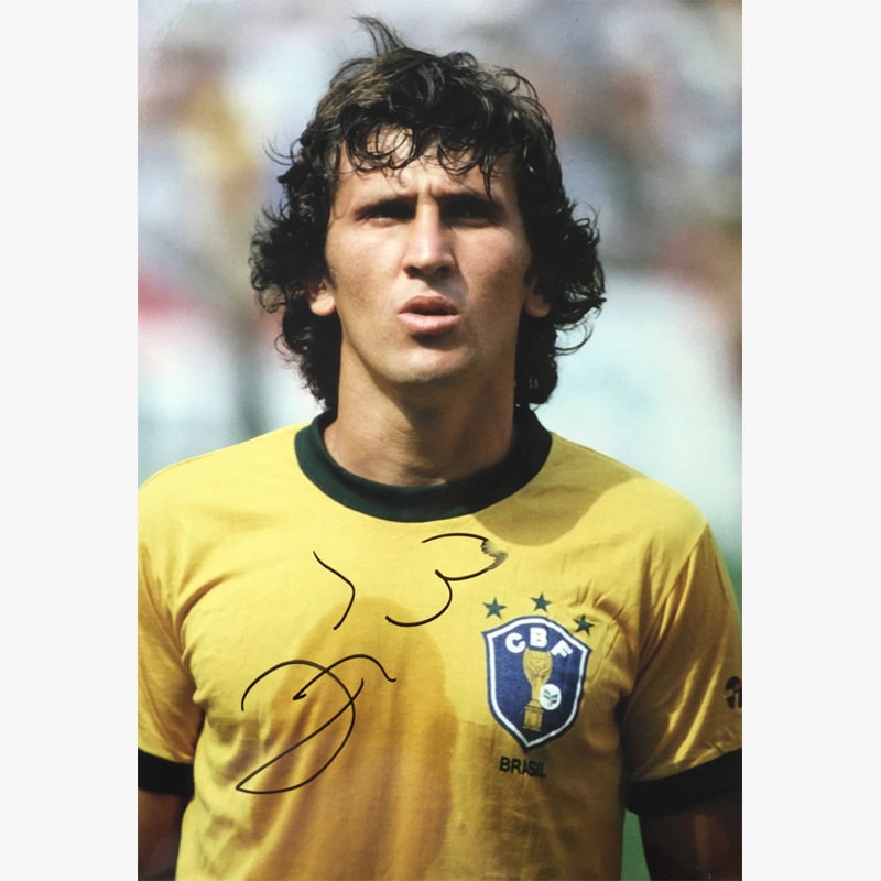 ジーコ直筆サイン入りブラジル代表82/83フォト | THE DUGOUT