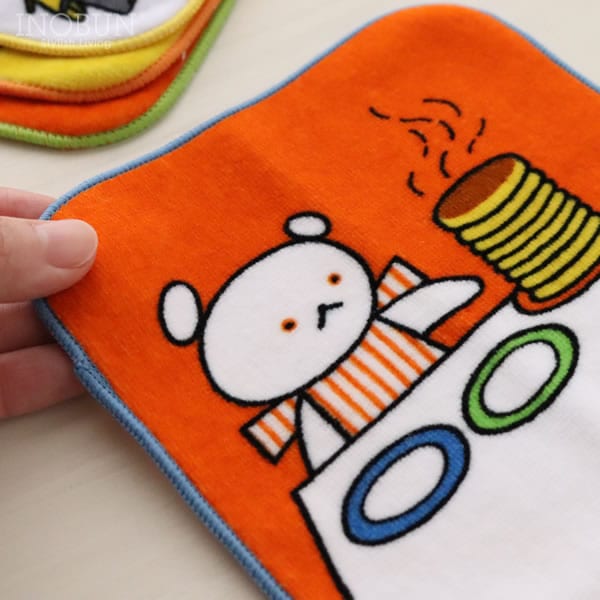 こぐまちゃん キッズ パイルミニハンカチ ほっとけーき 子供ハンカチ