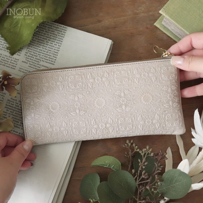 HIRAMEKI モリス L字ファスナー 長財布 牛革 日本製 アルビオン