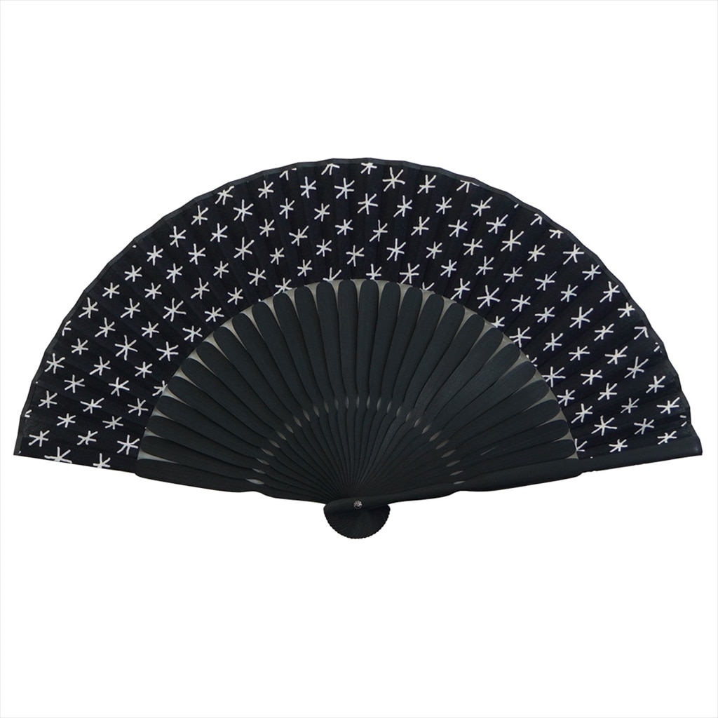 手ぬぐい扇子 「印」(化粧箱付）（ブラック） | 扇子・団扇,扇子 | 永楽屋