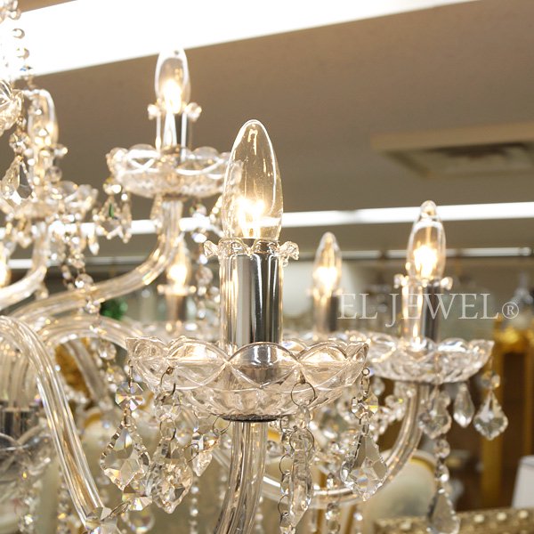 在庫有！ゴールド2台、シルバー1台】シャンデリア15灯・ゴールドor