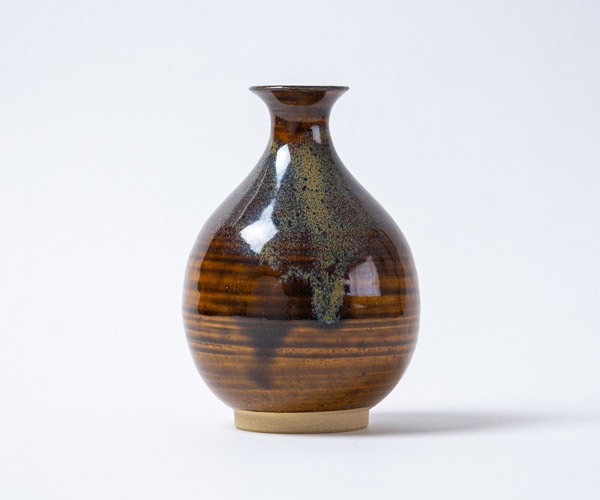 高取焼宗家 徳利(飴に黄) | 産地,福岡県-高取焼 | 縁器屋(えんぎや