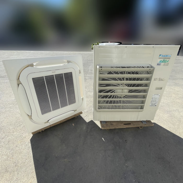 中古｜天カセエアコン 業務用 5馬力 4方向 外機RZRP140BF 内機