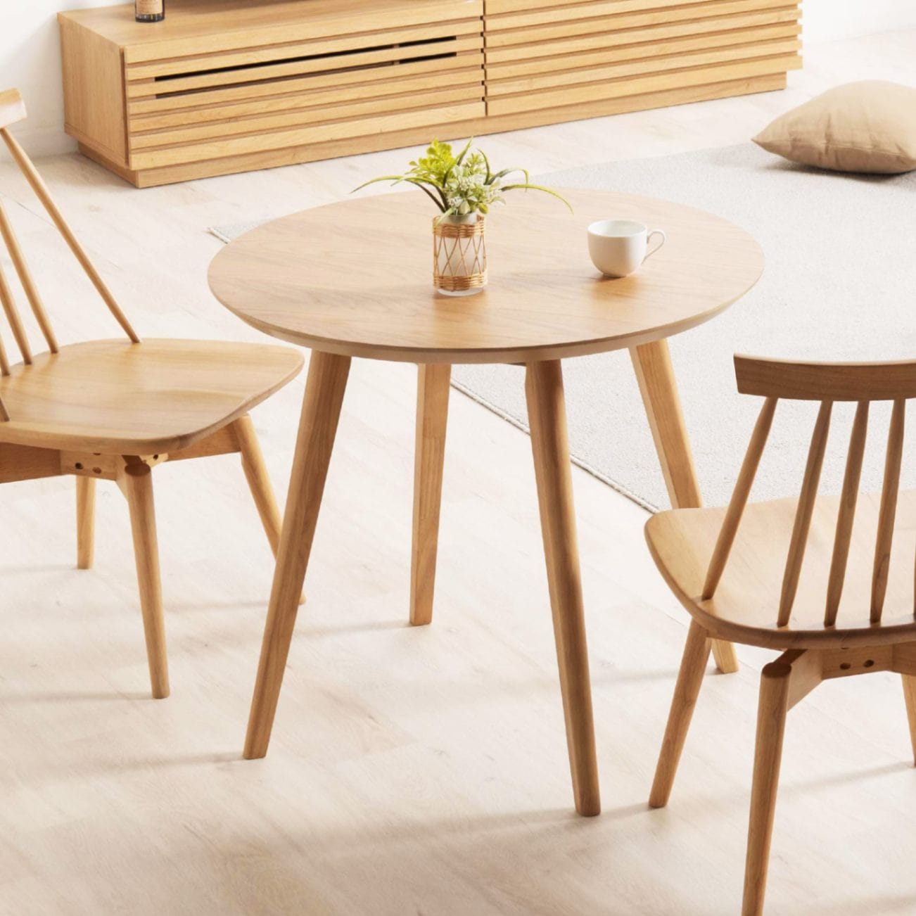 丸ダイニングテーブル｜【公式】タックインテリア｜家具通販