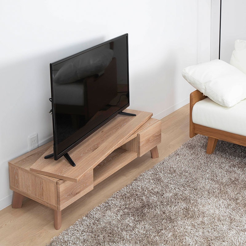 テレビ台 テレビボード 回転式 木目調 MY 120 TVB｜家具の通販tac