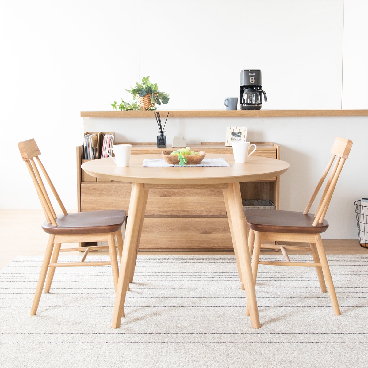 2脚セット】ダイニングチェア｜天然木 北欧ナチュラル 【公式】tac