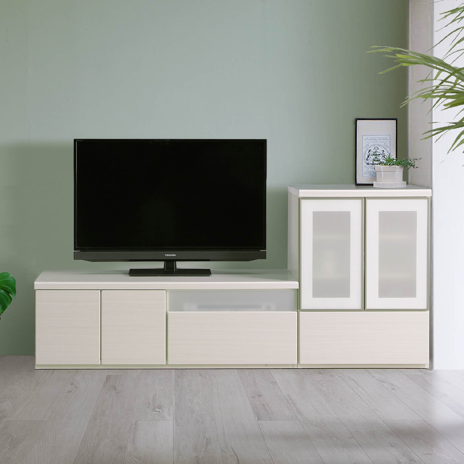 テレビ台 テレビボード ホワイト 木目調 120 TVB｜家具の通販tac