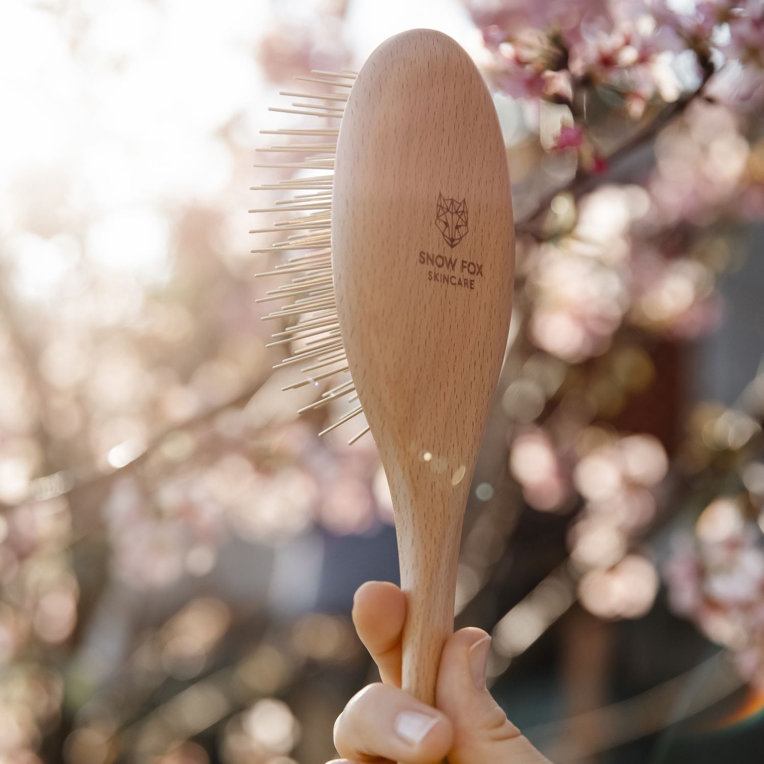  FOX プレミアムFOX カッサ ウッドヘアブラシ ショッパー付き プレミアム FOXカッサ ウッド ヘアブラシ｜ SNOW FOX SKINCARE スノー