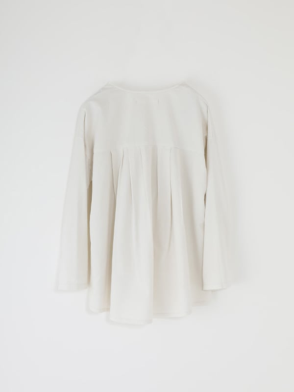 evam eva｜cotton wool no collar shirt｜ladies',tops