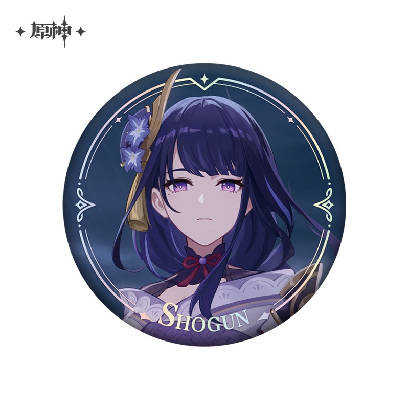 原神 キャラクターPVシリーズ 缶バッジ 雷電将軍 Genshin 原神,キャラ