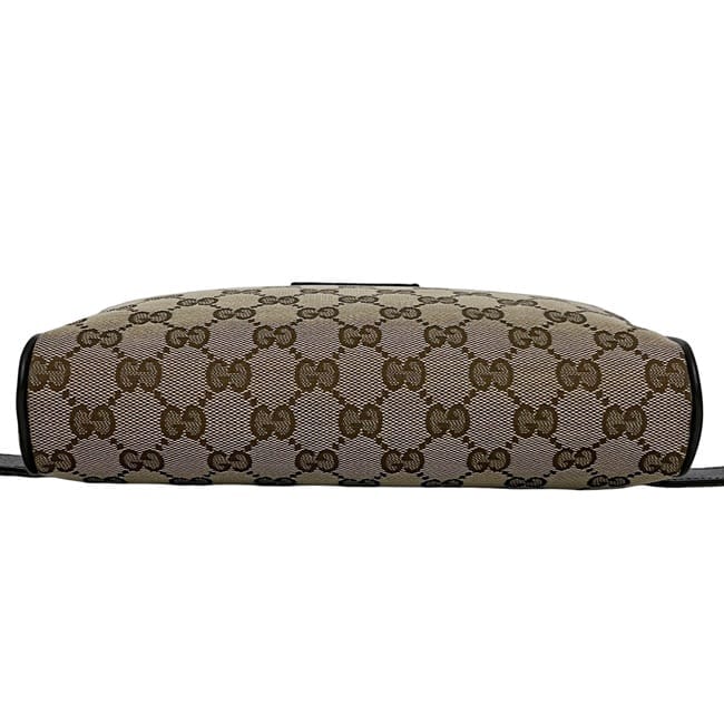 グッチ ボディバッグ ベージュ ブラウン GGキャンバス 449174 美品