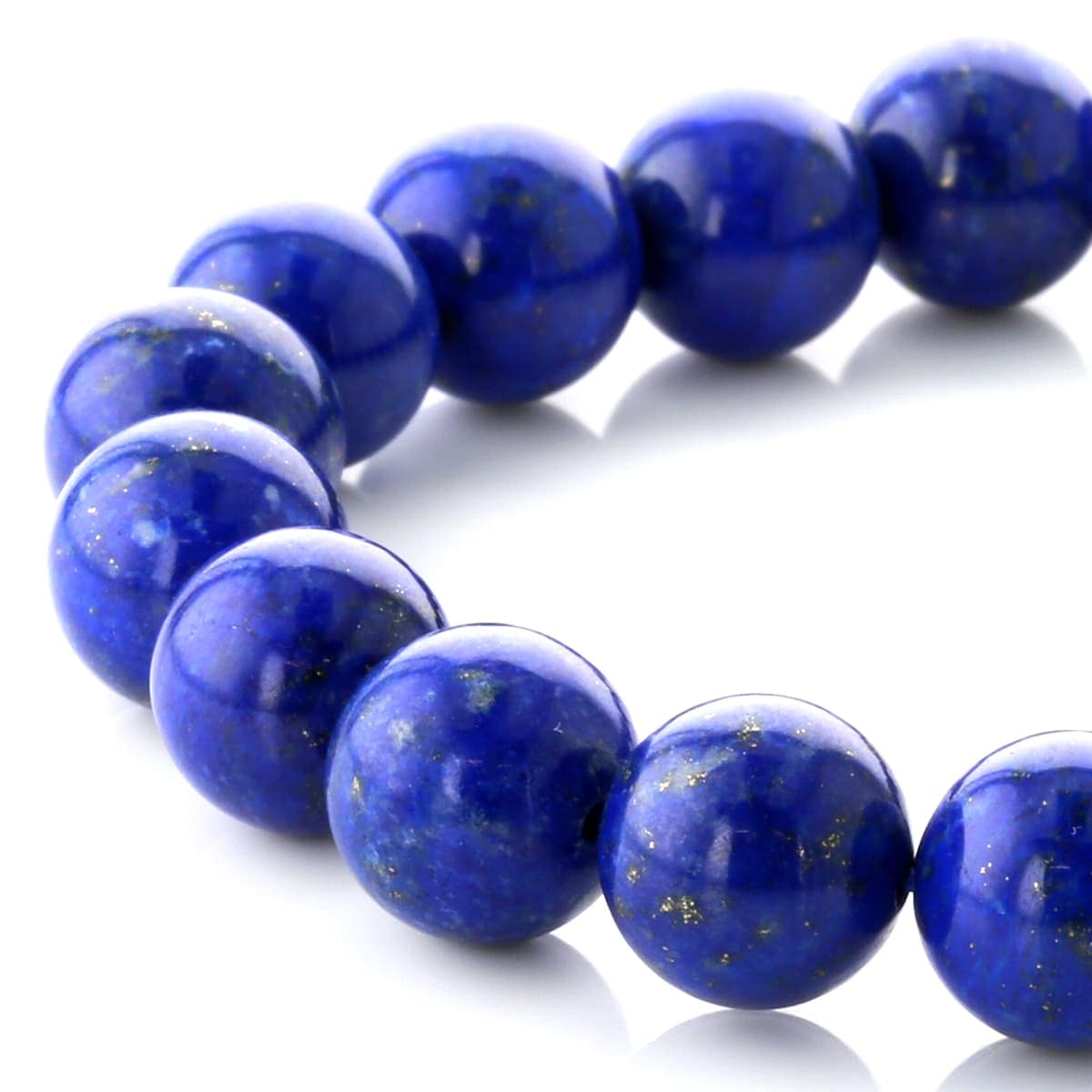 ラピスラズリ ブレスレット（無着色・無処理） 10.5mm玉 No.27 最高級