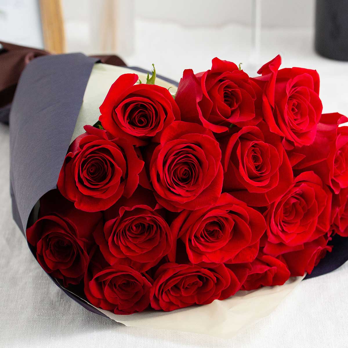 バラの花束ブランケット，直径1.03メートル71本の大きなバラ。ストール