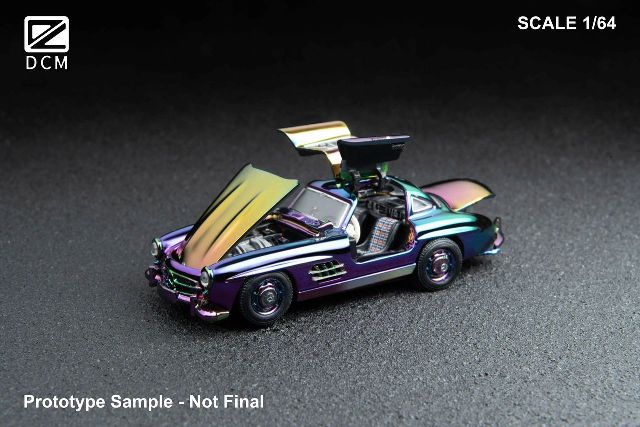 新品 DCM 1/64 メルセデス ベンツ Mercedes-Benz 300SL Chrome, Boost