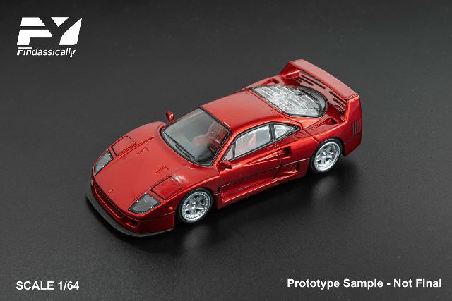 予約 FY64096 Finclassically 1/64 F40 Transparent Red, Boost Gear