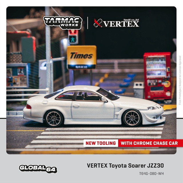 予約 T64G-080-WH Tarmac Works 1/64 トヨタ VERTEX Toyota Soarer