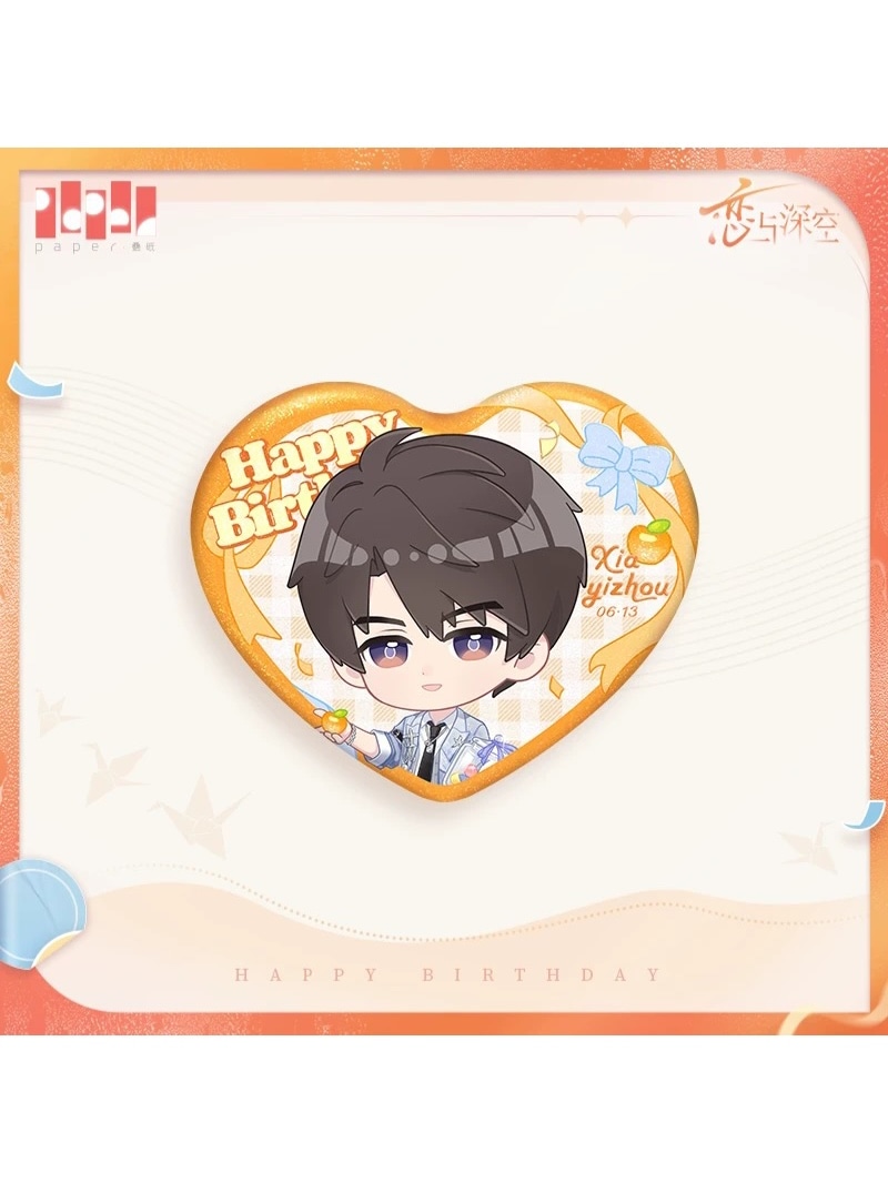 恋と深空 マヒル 夏以昼 2025誕生日シリーズ Q版缶バッジ【現品