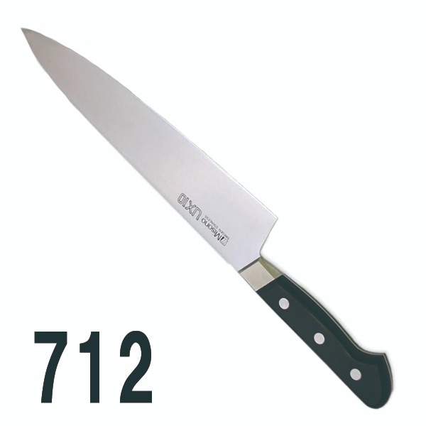 庖丁各種｜ミソノUX10 牛刀（両刃）712｜藤田道具