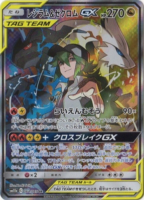 PSA10 レシラム&ゼクロム GX TAG TEAM 270 GEM PSA10 レシラム