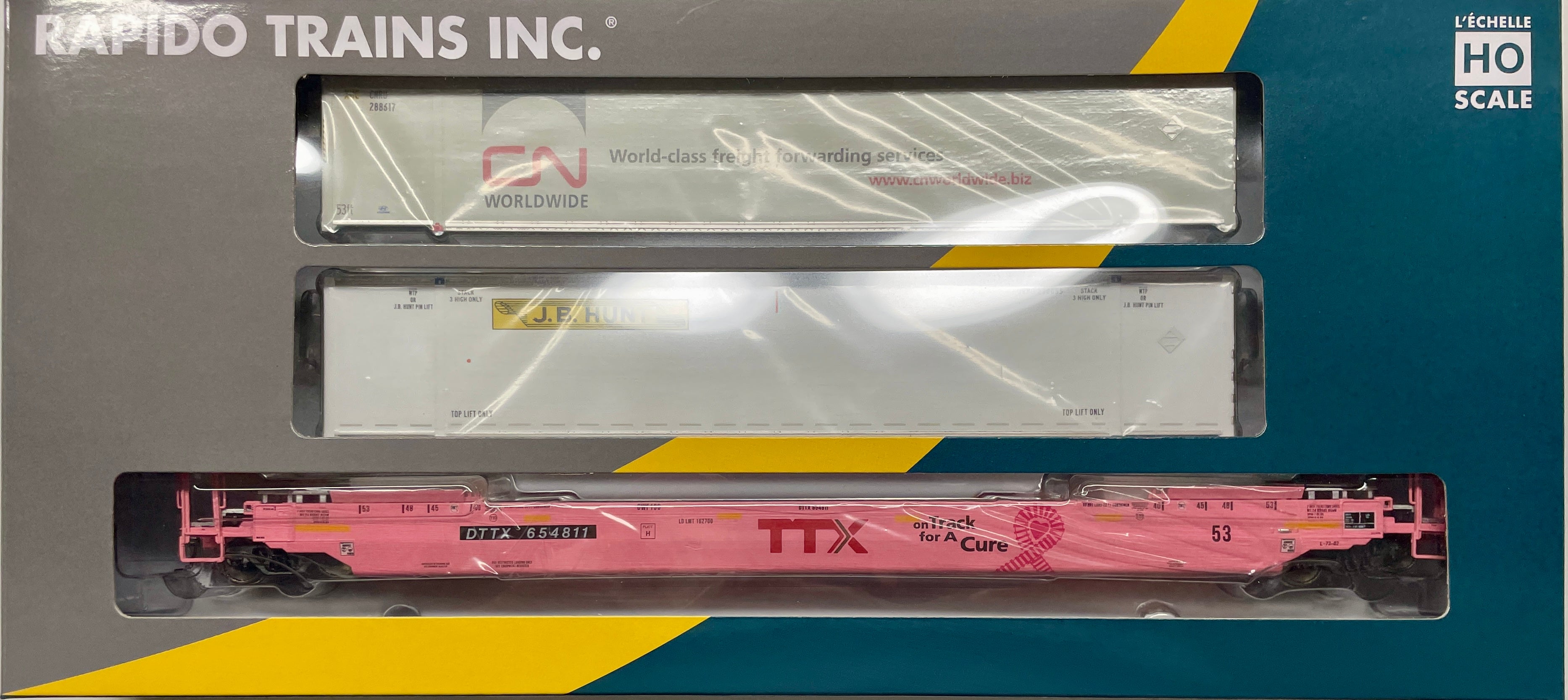 RAPIDO GUNDERSON 53ft HUSKY STACK WELL CAR (2 CONTAINERS) TTX