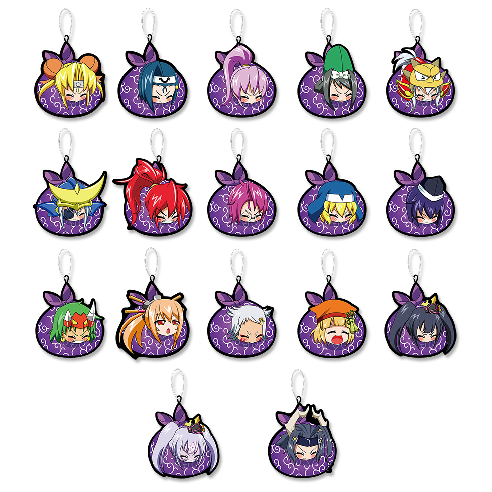 戦国乙女 風呂敷保留クッションキーホルダー【コンプリートセット