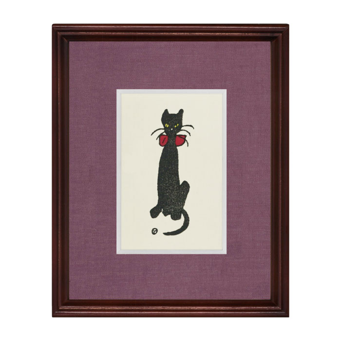 手摺り木版画「夢二のねこ」1柄入り A-3 | 岡山・瀬戸内グルメと特産品