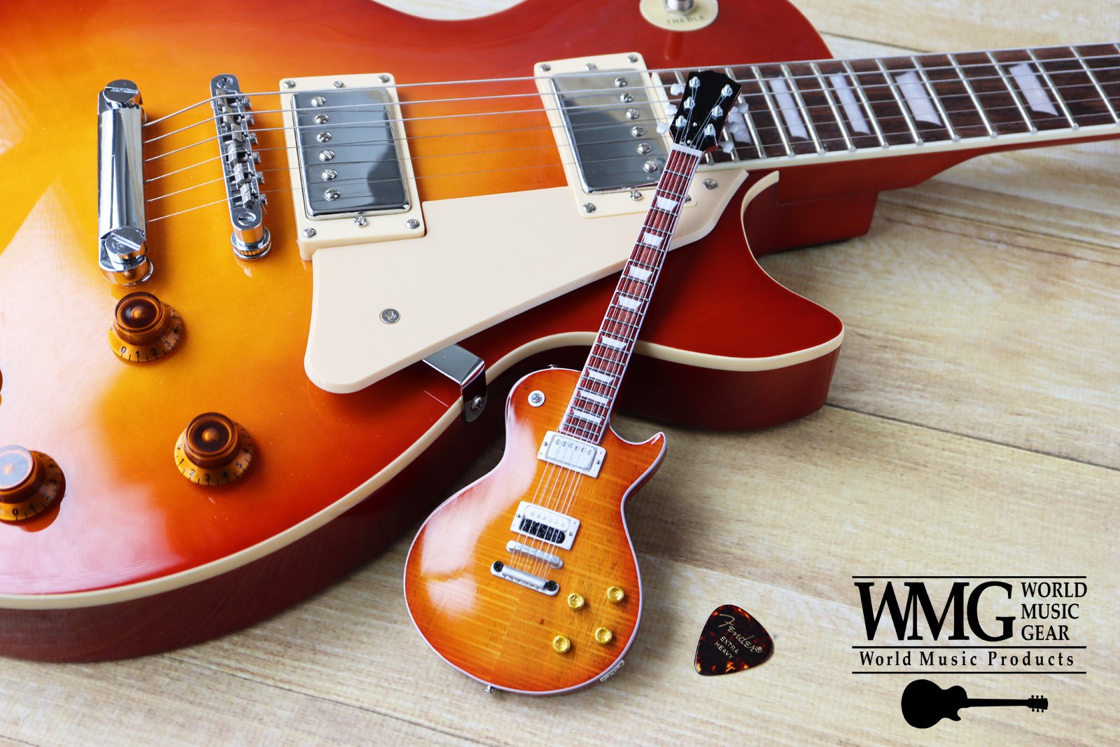 Musical Story 1/4 ミニチュア ギター フィギュア レスポール ハニー