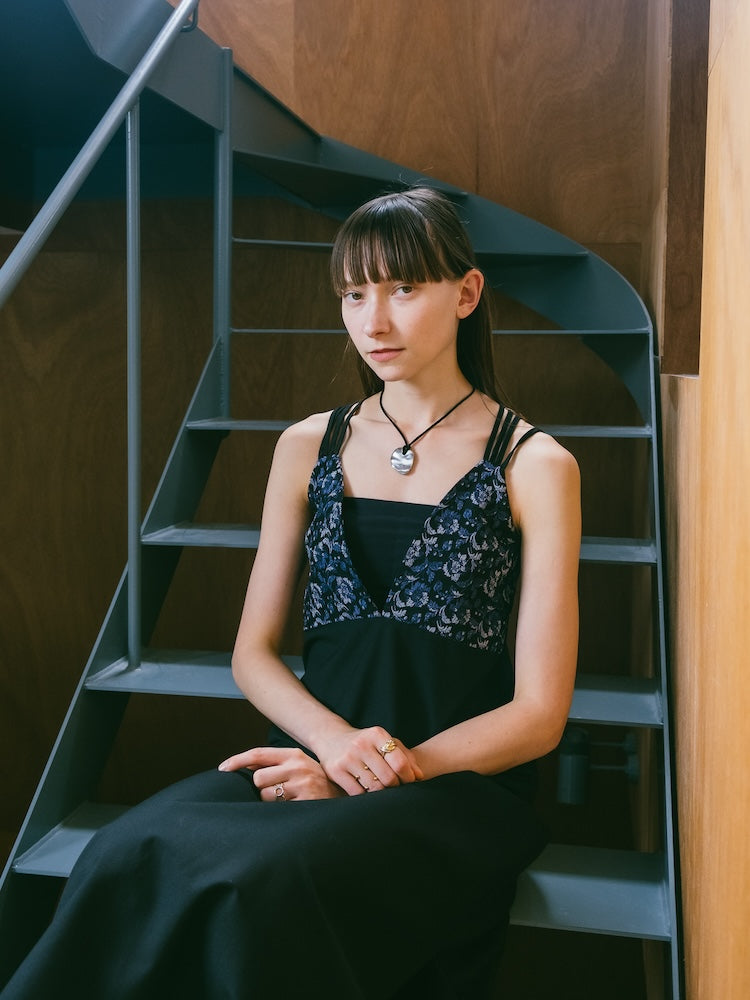 Back Cross Jacquard Cami Dress｜バッククロスキャミソールドレス – MARTE