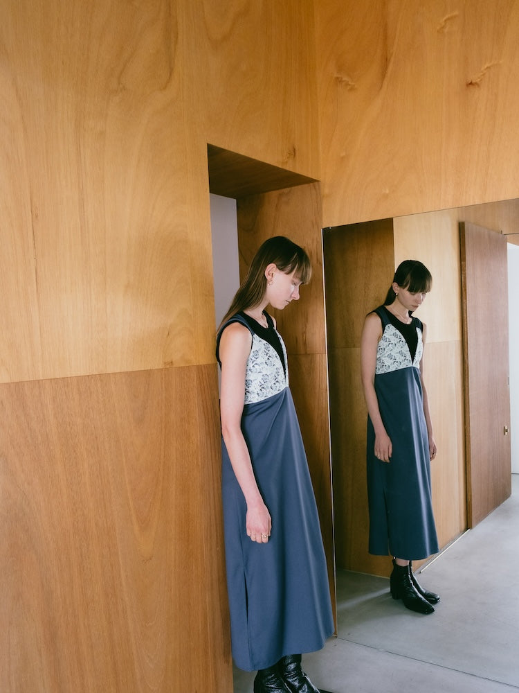 Back Cross Jacquard Cami Dress｜バッククロスキャミソールドレス – MARTE