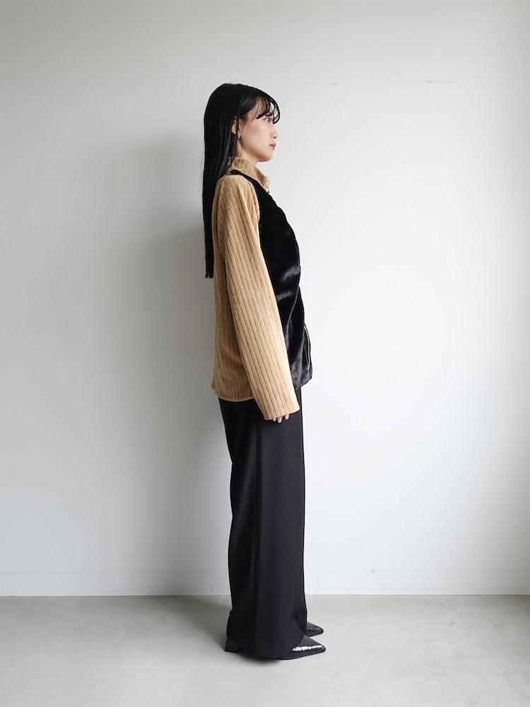 Fur Docking Zip Top｜ファー×コーデュロイトップス – MARTE