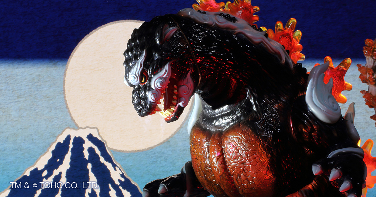 GODZILLA VINYL ART GVA-BC ゴジラ1995 Frog Tree 浮世ノ絵| 株式会社PLEX