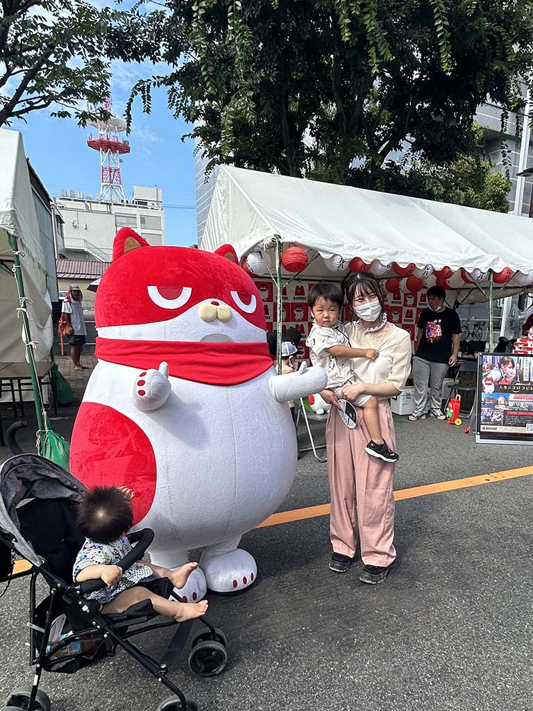 三重県｜マルハンの新入社員が大四日市まつりへ参加！にゃんまるもこ