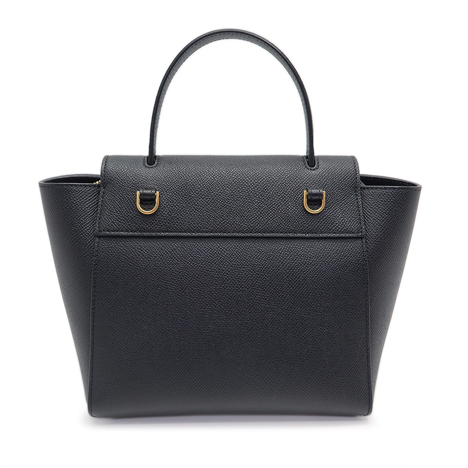 CELINE セリーヌ ベルトバッグ ナノ U GA 0220 カーフ ブラック