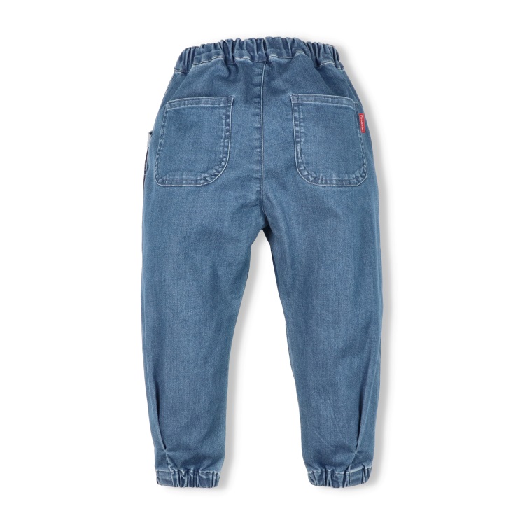 パッチワークポケットデニムパンツ ロングパンツ｜子供服・ベビー服の