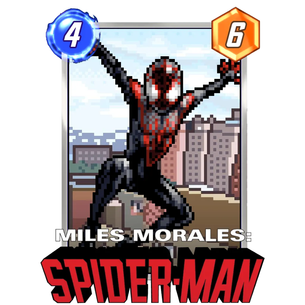 Miles Morales Spider-Man Pixel Marvel Snap Card Variant - Marvel