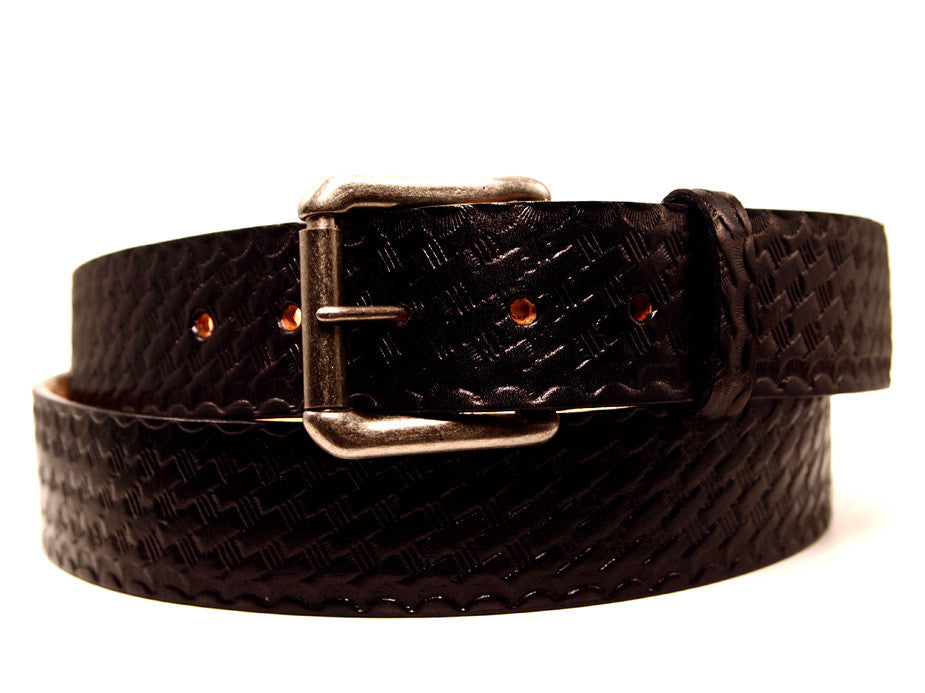 Basketweave Leather Belt | Made in Seattle | Marakesh Leather
