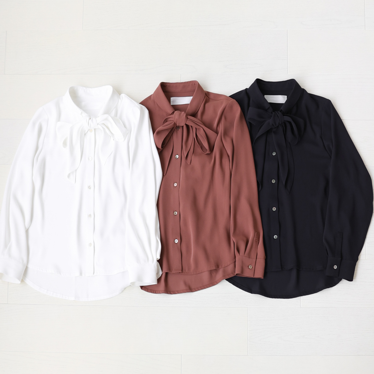 ribbon classic shirt | 2024 Autumn Collection MARMARMAR｜MARcourt