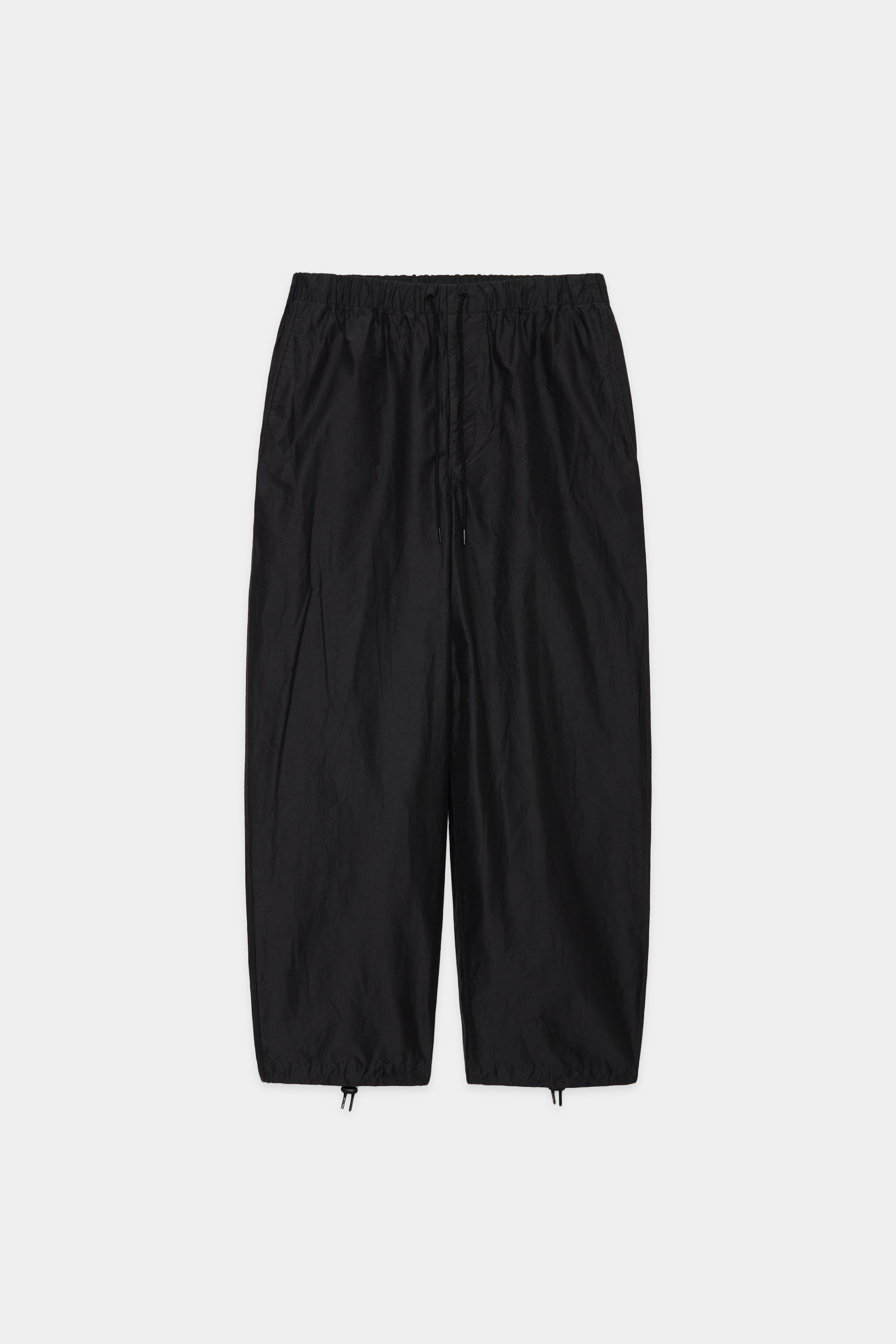 ORGANIC COTTON SILK HIGH COUNT TYPEWRITER COCOON WIDE EASY PANTS