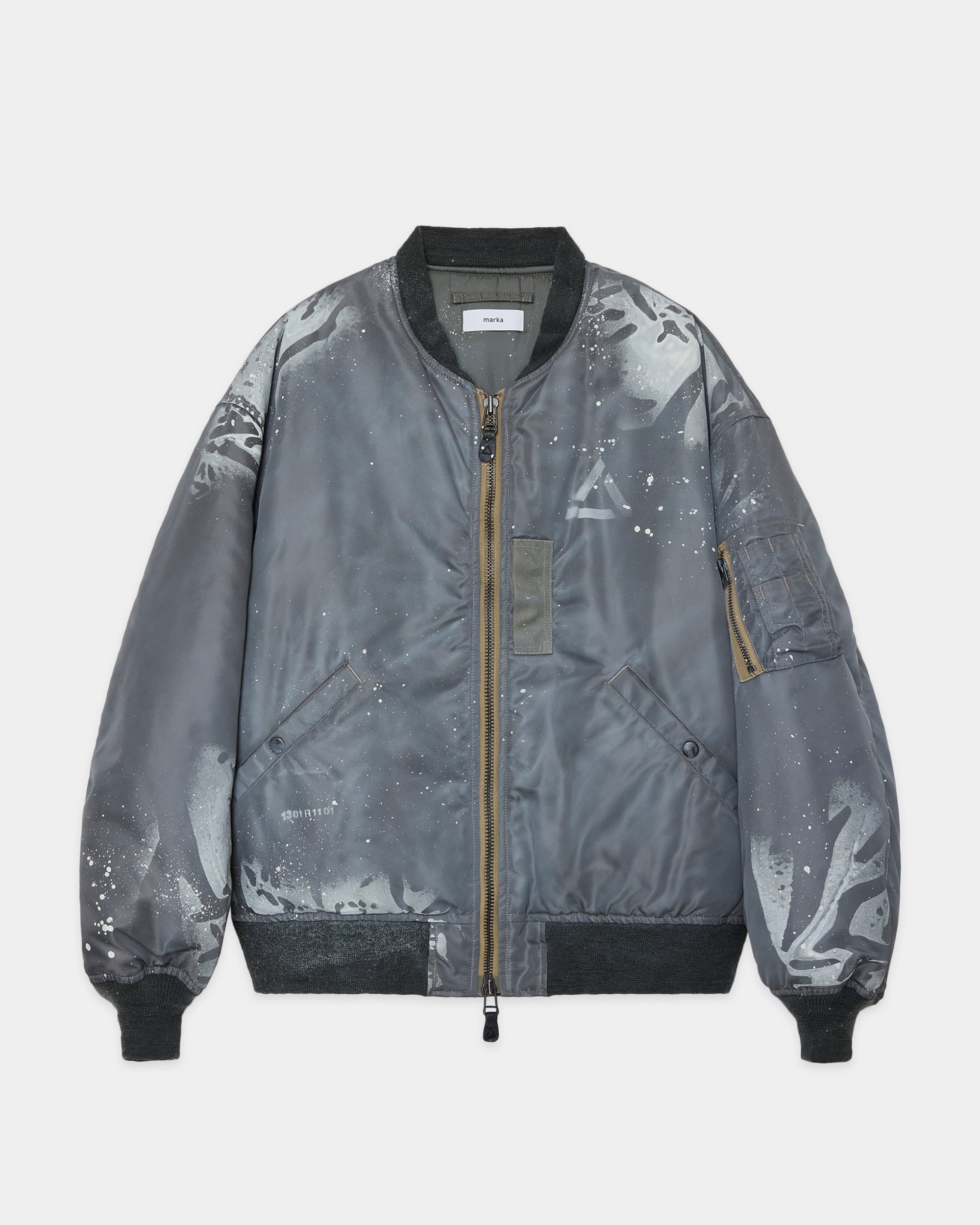 66NYLON TWILL ABSTRACT MOD. MA-1, Sage Green – MARKAWARE