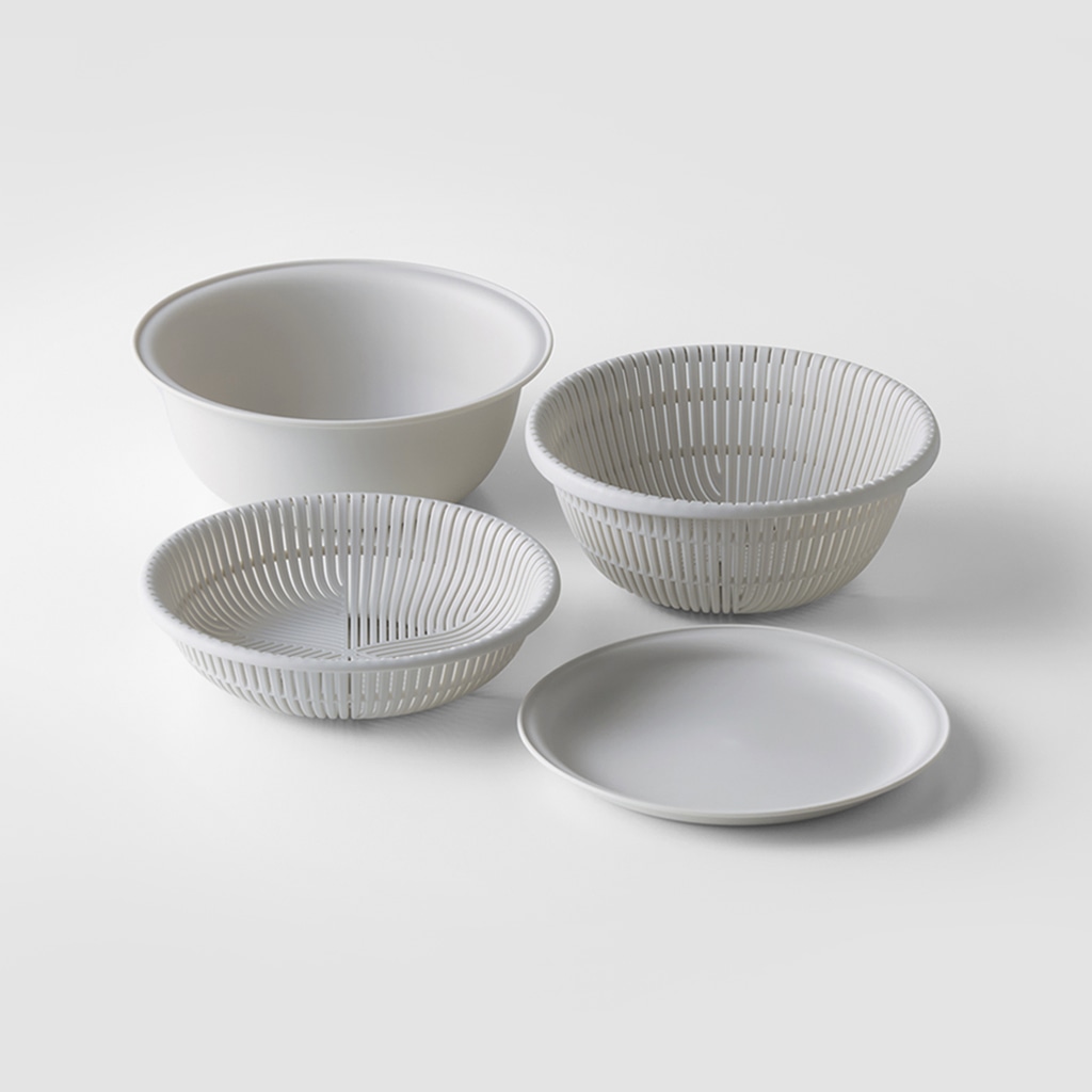 marna】ザルボウル 18cm(2点セット ダークグレー): キッチン｜マーナ