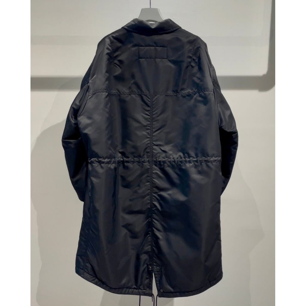 COMME des GARCONS HOMME ナイロンツイル ミリタリーコート(BLACK