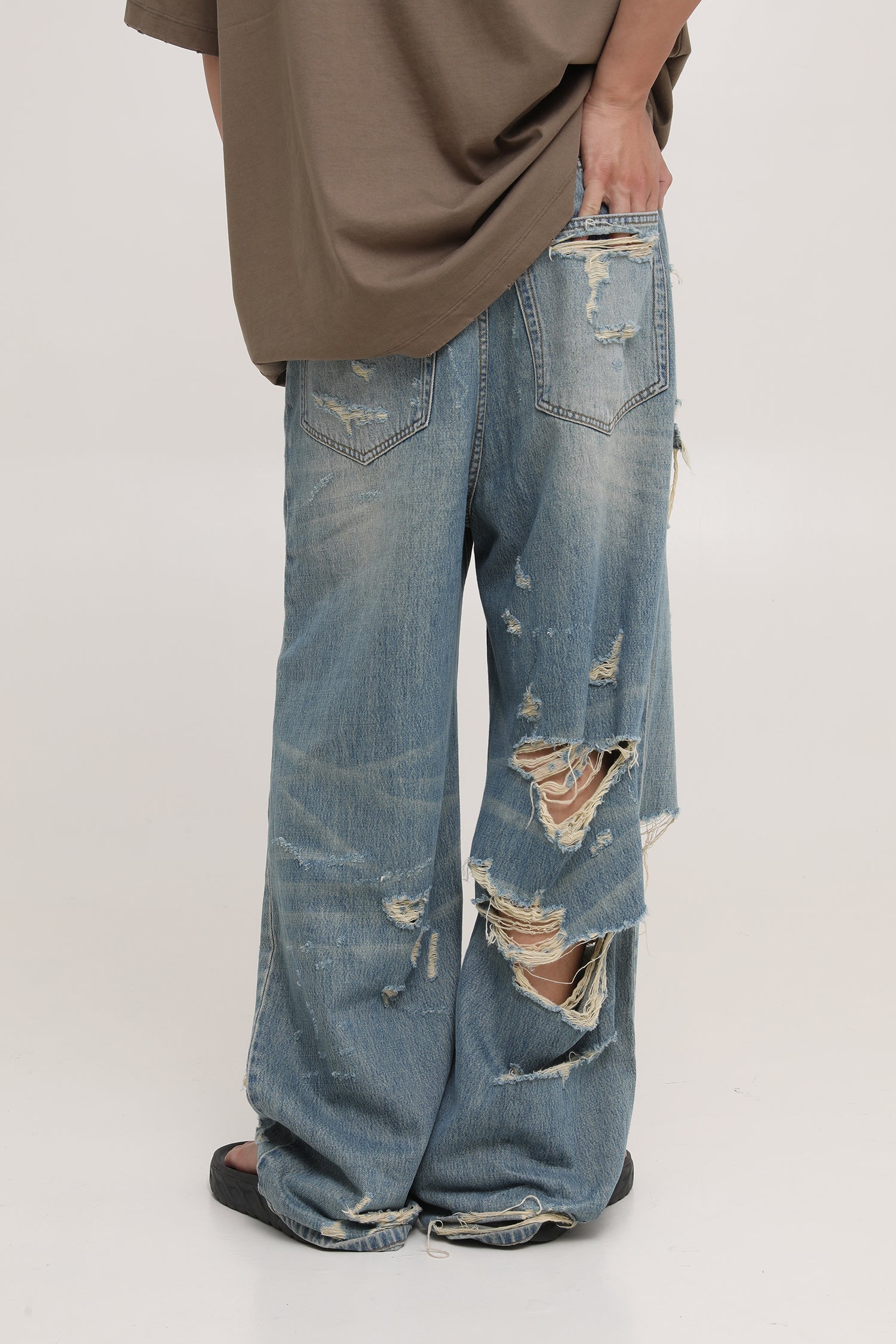 ハードダメージ加工デニムパンツ NZK6075 – MASONPRINCE JAPAN OFFICIAL