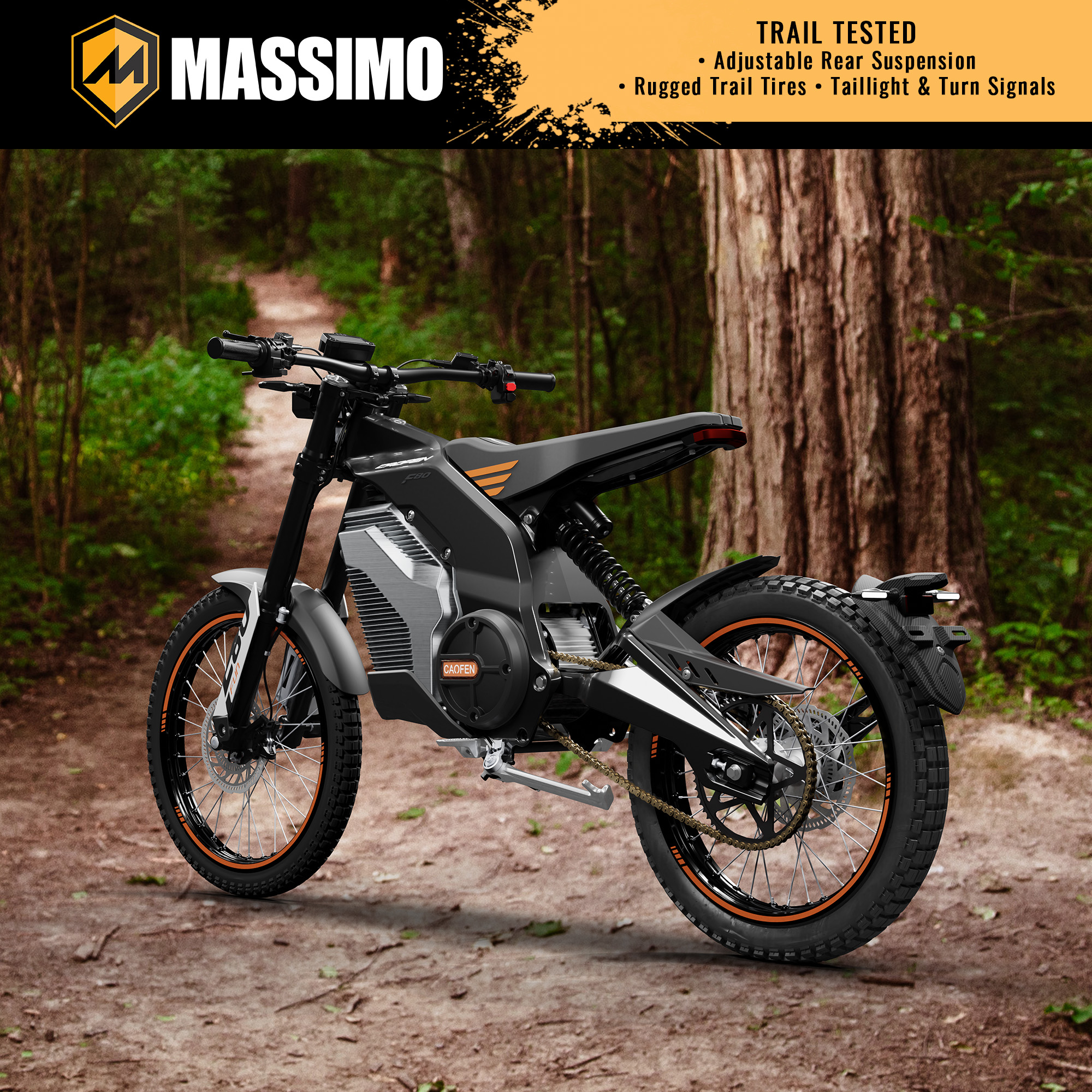 F80 Trail Runner Dirt Bike – Massimo Electric