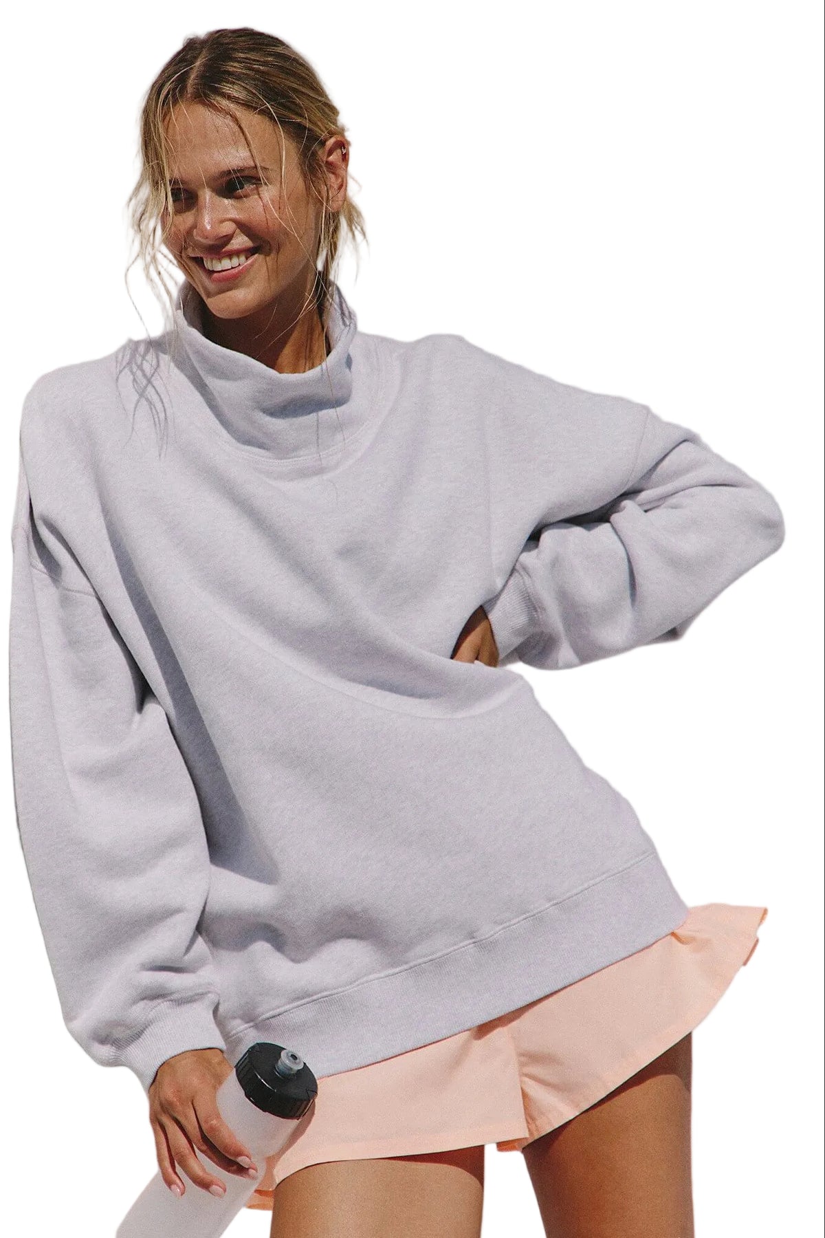 Free People A Cut Above Mock Neck Pullover Sweatshirt – Maxwell James