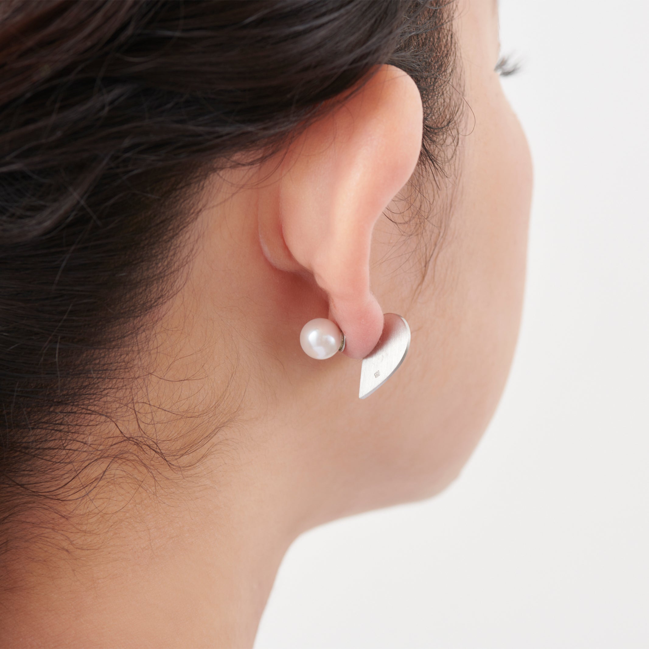 Middle heart pierce (silver) – MAYU online store