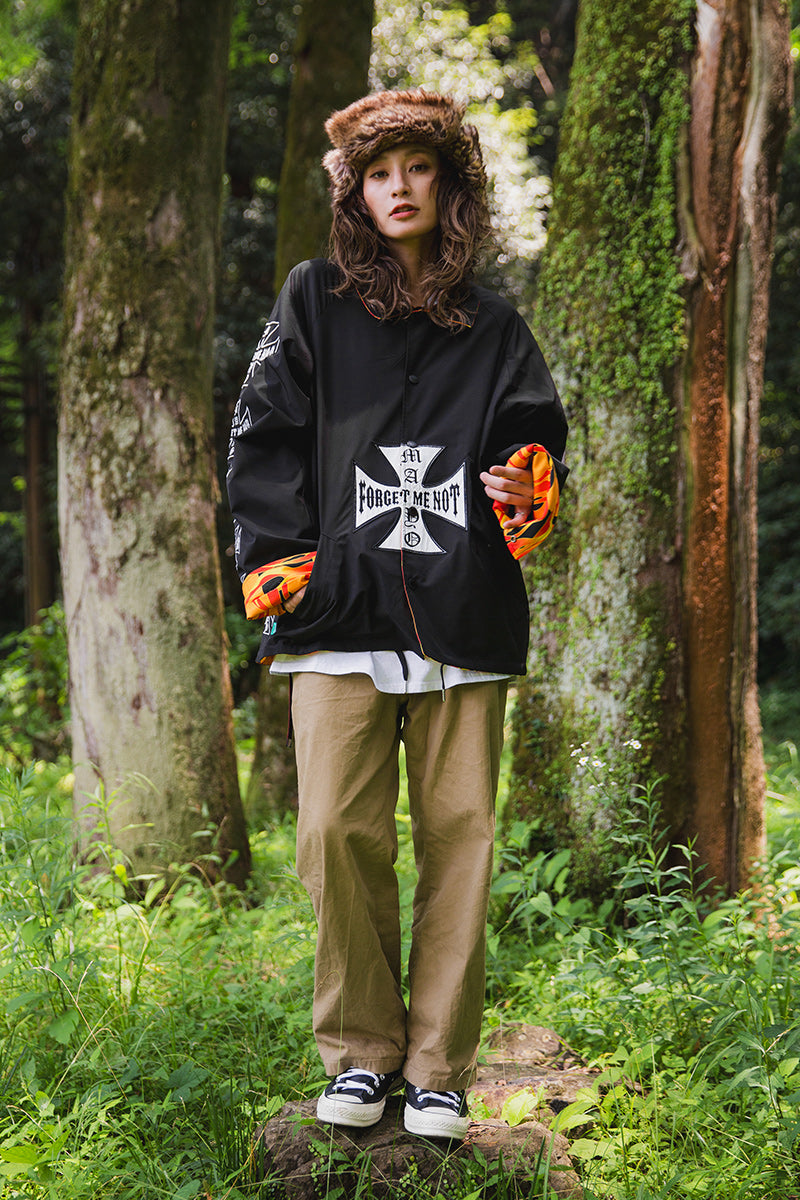 IRON CROSS EMBROIDERY REVERSIBLE COACH JKT – MAYO