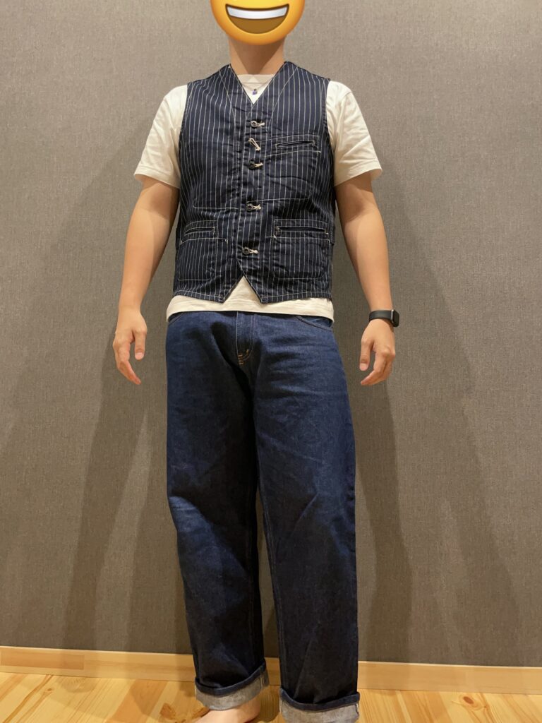 シュガーケーンのウォバッシュベスト購入レビュー！特徴やサイズ感を